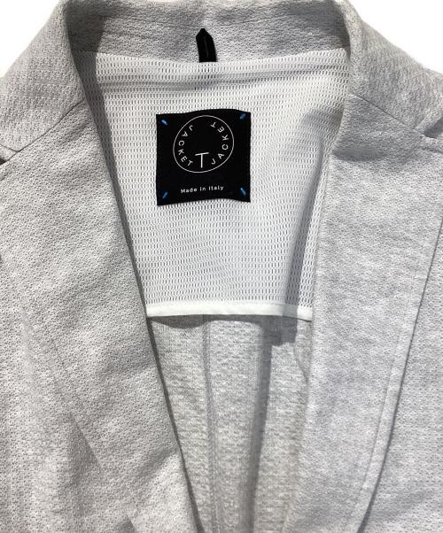 T JACKET（ティジャケット）T JACKET (ティジャケット) 2Bジャケット グレー サイズ:XLの古着・服飾アイテム