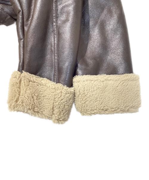 ZARA（ザラ）ZARA (ザラ) エコムートンジャケット ブラウン サイズ:Ⅿの古着・服飾アイテム