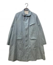 45rpm（45アールピーエム）の古着「コットンステンカラーコート」｜スカイブルー