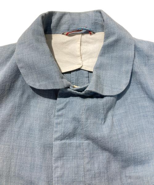 45rpm（45アールピーエム）45rpm (45アールピーエム) コットンステンカラーコート スカイブルー サイズ:1の古着・服飾アイテム