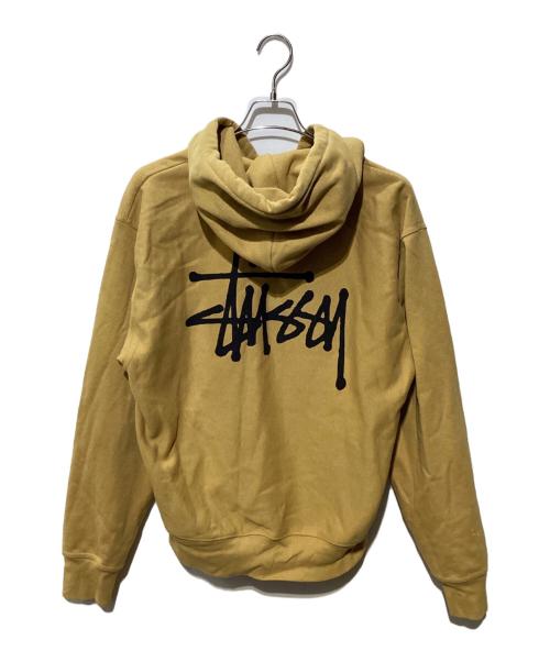 stussy（ステューシー）stussy (ステューシー) BASIC STUSSY ZIP HOODIE ベージュ サイズ:Mの古着・服飾アイテム