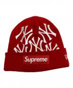 SUPREME×New Eraシュプリーム×ニューエラ）の古着「New York Yankees Box Logo Beanie」｜レッド
