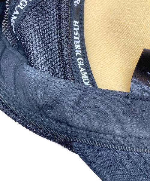 Hysteric Glamour（ヒステリックグラマー）Hysteric Glamour (ヒステリックグラマー) GUITAR GIRL メッシュキャップ ブラックの古着・服飾アイテム