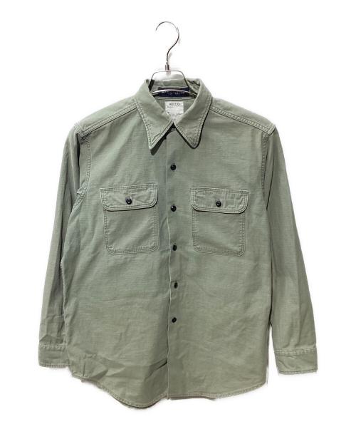 MADISON BLUE（マディソンブルー）MADISON BLUE (マディソンブルー) ミリタリーシャツ 黄緑 サイズ:01の古着・服飾アイテム