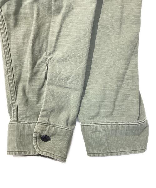 MADISON BLUE（マディソンブルー）MADISON BLUE (マディソンブルー) ミリタリーシャツ 黄緑 サイズ:01の古着・服飾アイテム