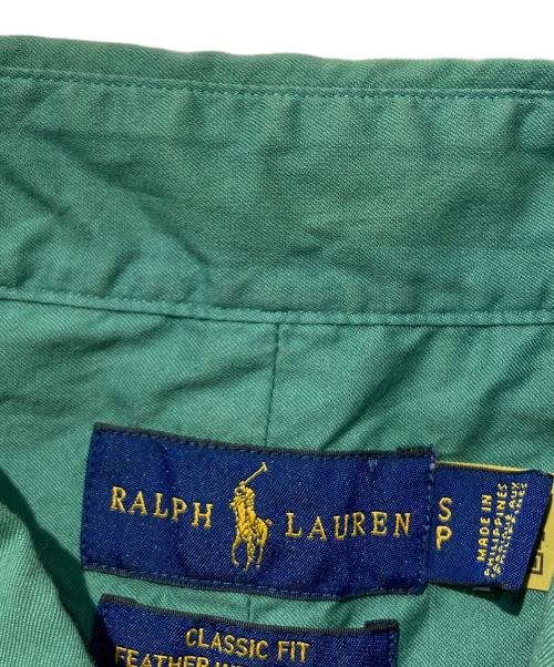 POLO RALPH LAUREN（ポロ・ラルフローレン）POLO RALPH LAUREN (ポロ・ラルフローレン) FEATHER WEIGHT TWILL ボタンダウンシャツ グリーン サイズ:Sの古着・服飾アイテム