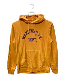 Champion REVERSE WEAVE（チャンピオン リバース ウィーブ）の古着「パーカー」｜イエロー