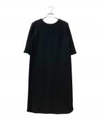 MUSEミューズ）の古着「トリアセジョーゼット ワンピース」｜ブラック