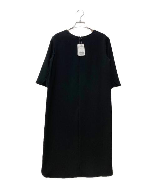 MUSE（ミューズ）MUSE (ミューズ) トリアセジョーゼット ワンピース ブラック サイズ:Ⅿの古着・服飾アイテム