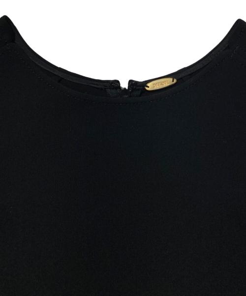 MUSE（ミューズ）MUSE (ミューズ) トリアセジョーゼット ワンピース ブラック サイズ:Ⅿの古着・服飾アイテム