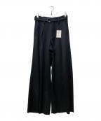 LiNoHリノー）の古着「BELTED WIDE PANTS」｜ブラック