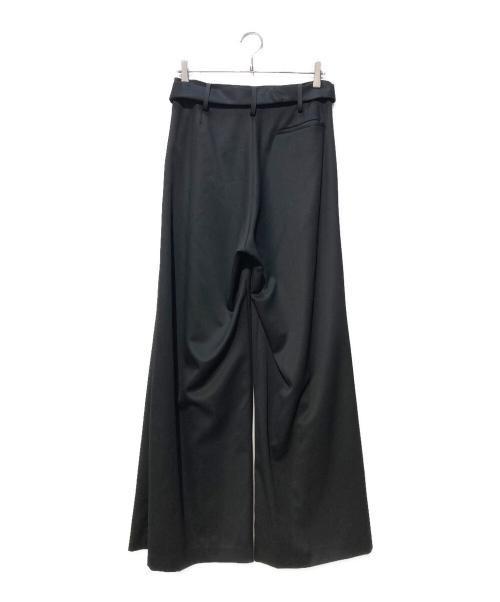 LiNoH（リノー）LiNoH (リノー) BELTED WIDE PANTS ブラック サイズ:Ⅿの古着・服飾アイテム
