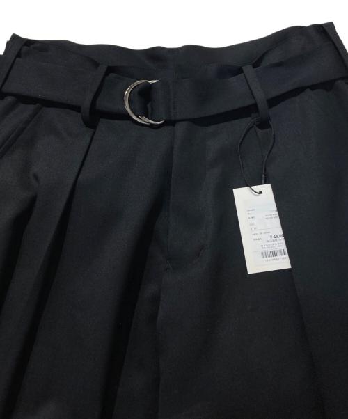 LiNoH（リノー）LiNoH (リノー) BELTED WIDE PANTS ブラック サイズ:Ⅿの古着・服飾アイテム