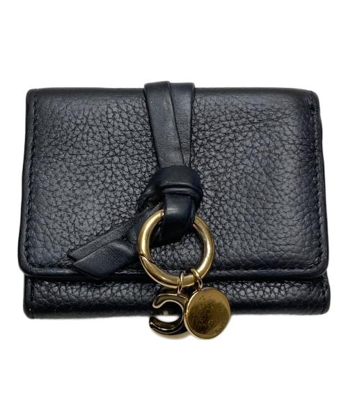 Chloe（クロエ）Chloe (クロエ) 3つ折り財布 ブラックの古着・服飾アイテム