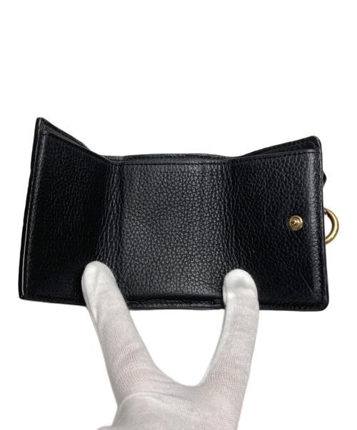Chloe（クロエ）Chloe (クロエ) 3つ折り財布 ブラックの古着・服飾アイテム