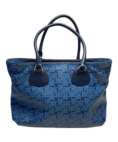 CELINE（セリーヌ）CELINE (セリーヌ) サルキーミニボストンバッグ ネイビーの古着・服飾アイテム