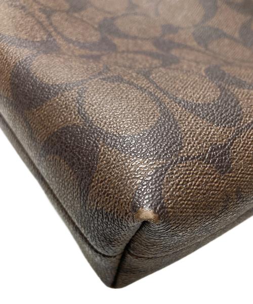 COACH（コーチ）COACH (コーチ) シグネチャーショルダーバッグ ブラウンの古着・服飾アイテム