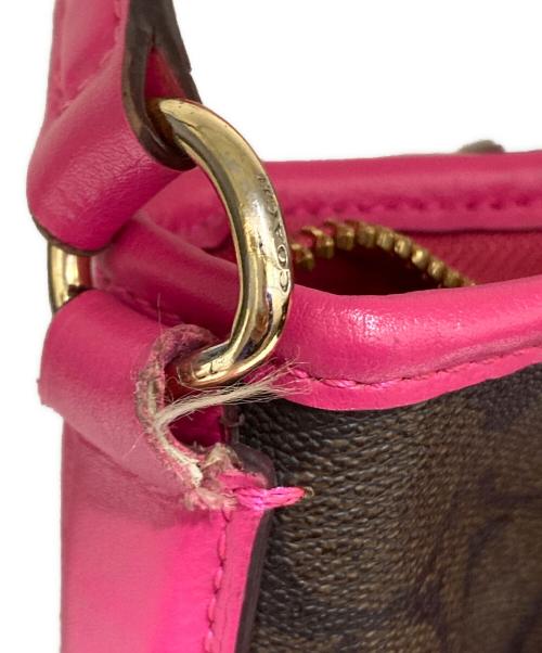 COACH（コーチ）COACH (コーチ) シグネチャーショルダーバッグ ブラウンの古着・服飾アイテム