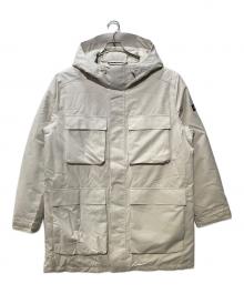 AIGLE（エーグル）の古着「透湿防水 インサレーションフーデッドロングジャケット」｜アイボリー