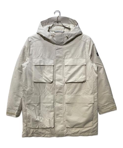 AIGLE（エーグル）AIGLE (エーグル) 透湿防水 インサレーションフーデッドロングジャケット アイボリー サイズ:XLの古着・服飾アイテム