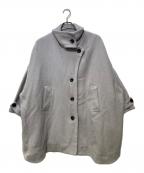 Lallia Muラリア ムー）の古着「スタンドカラーコート」｜グレー