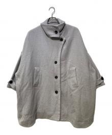 Lallia Mu（ラリア ムー）の古着「スタンドカラーコート」｜グレー