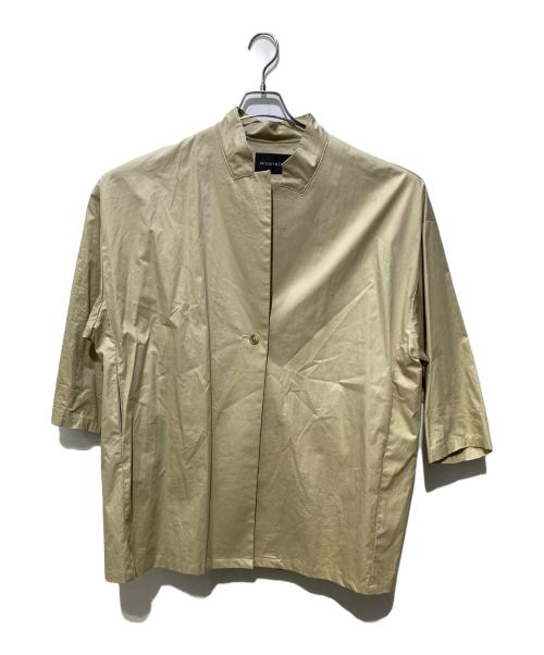 mizuiro-ind（ミズイロインド）mizuiro-ind (ミズイロインド) スタンドカラーワイドジャケット ベージュ サイズ:サイズ表記なしの古着・服飾アイテム