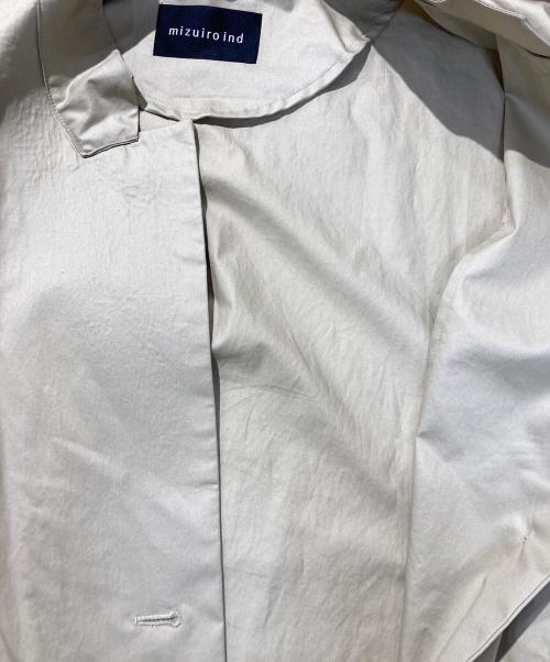 mizuiro-ind（ミズイロインド）mizuiro-ind (ミズイロインド) スタンドカラーワイドジャケット ベージュ サイズ:サイズ表記なしの古着・服飾アイテム