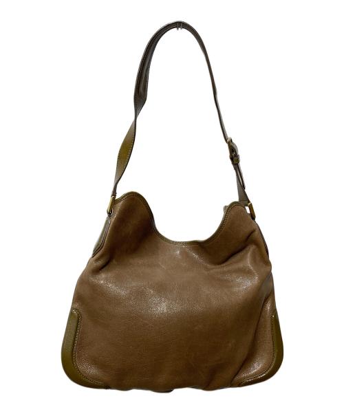 TOD'S（トッズ）TOD'S (トッズ) ホーボーワンショルダーバッグ ブラウンの古着・服飾アイテム