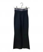 AMBUSHアンブッシュ）の古着「ウエストロゴイージーフレアパンツ」｜ブラック