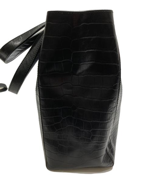 USED（ユーズド）USED (ユーズド) クロコレザーバッグ ブラックの古着・服飾アイテム