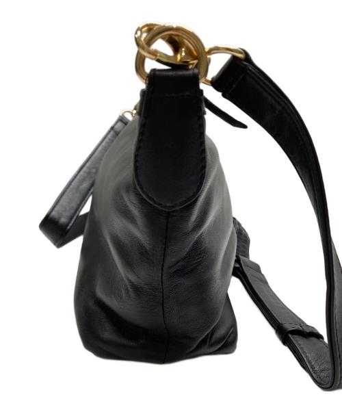 USED（ユーズド）USED (ユーズド) クロコレザーバッグ ブラックの古着・服飾アイテム