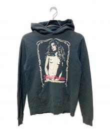 Hysteric Glamour（ヒステリックグラマー）の古着「プリントパーカー」｜ブラック