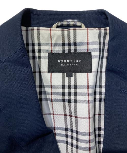BURBERRY BLACK LABEL（バーバリーブラックレーベル）BURBERRY BLACK LABEL (バーバリーブラックレーベル) 銀ボタンノヴァチェックテーラードジャケット ネイビー サイズ:Lの古着・服飾アイテム