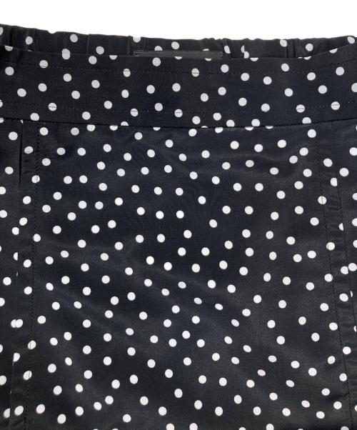 SINME（シンメ）SINME (シンメ) ドットフレアスカート ブラック サイズ:Ｓの古着・服飾アイテム