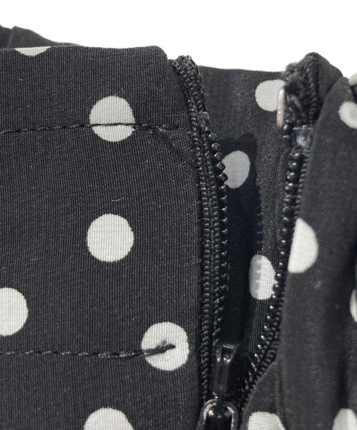 SINME（シンメ）SINME (シンメ) ドットフレアスカート ブラック サイズ:Ｓの古着・服飾アイテム