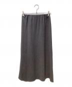 NOLLEY'Sノーリーズ）の古着「ウォッシャブル綿麻スラブナロースカート」｜グレー