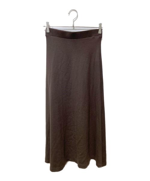 EVERYDAY I LIKE.（エヴリデイ アイ ライク）EVERYDAY I LIKE. (エヴリデイ アイ ライク) New Jersey Flare スカート ブラウン サイズ:SIZE36の古着・服飾アイテム