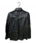 INTERMEZZO (インターメッツォ) レザーシャツジャケット ブラック サイズ:L：9000円