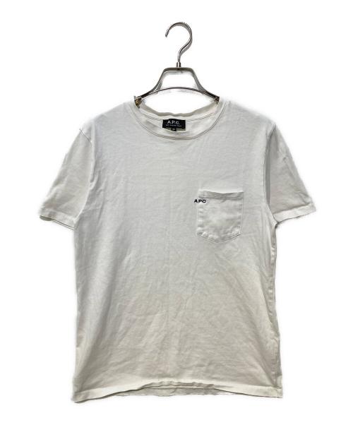 A.P.C.（アーペーセー）A.P.C. (アーペーセー) ポケットTシャツ ホワイト サイズ:XSの古着・服飾アイテム