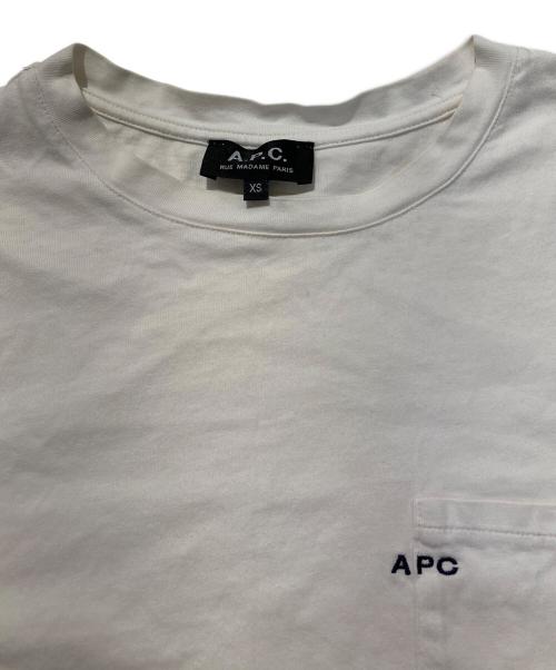 A.P.C.（アーペーセー）A.P.C. (アーペーセー) ポケットTシャツ ホワイト サイズ:XSの古着・服飾アイテム