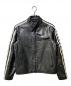 GAPギャップ）の古着「シングルライダースジャケット」｜ブラック