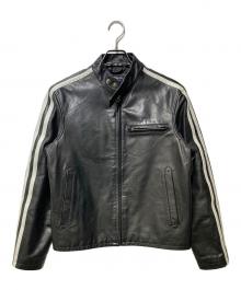 GAP（ギャップ）の古着「シングルライダースジャケット」｜ブラック