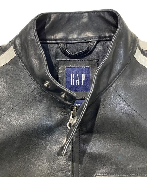 GAP（ギャップ）GAP (ギャップ) シングルライダースジャケット ブラック サイズ:Ｓの古着・服飾アイテム