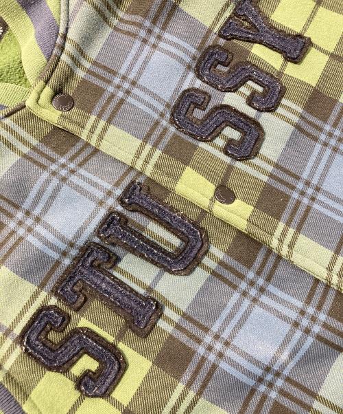 stussy（ステューシー）stussy (ステューシー) スウェットスタジャン グリーン サイズ:Ⅿの古着・服飾アイテム