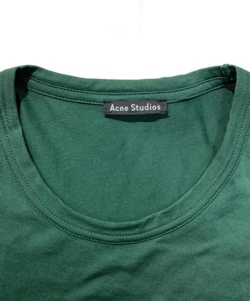 Acne studios（アクネ ストゥディオス）Acne studios (アクネ ストゥディオス) NASH FACE Tシャツ グリーン サイズ:Ⅿの古着・服飾アイテム