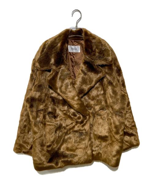 machatt（マチャット）machatt (マチャット) エコミンクコート ブラウン サイズ:Fの古着・服飾アイテム