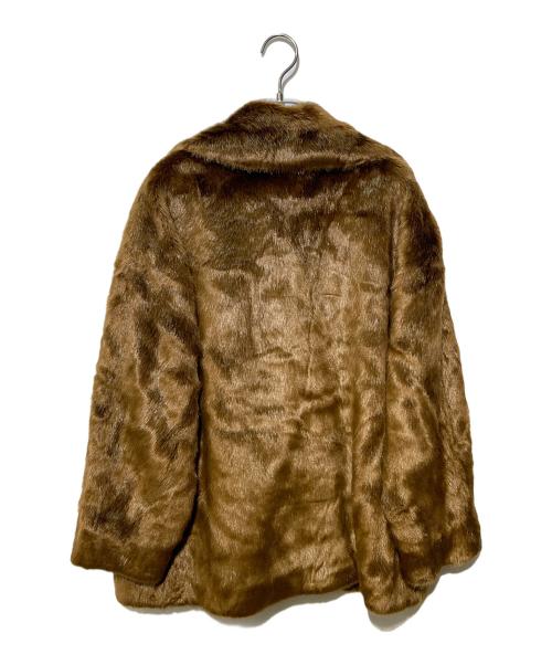 machatt（マチャット）machatt (マチャット) エコミンクコート ブラウン サイズ:Fの古着・服飾アイテム