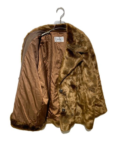 machatt（マチャット）machatt (マチャット) エコミンクコート ブラウン サイズ:Fの古着・服飾アイテム