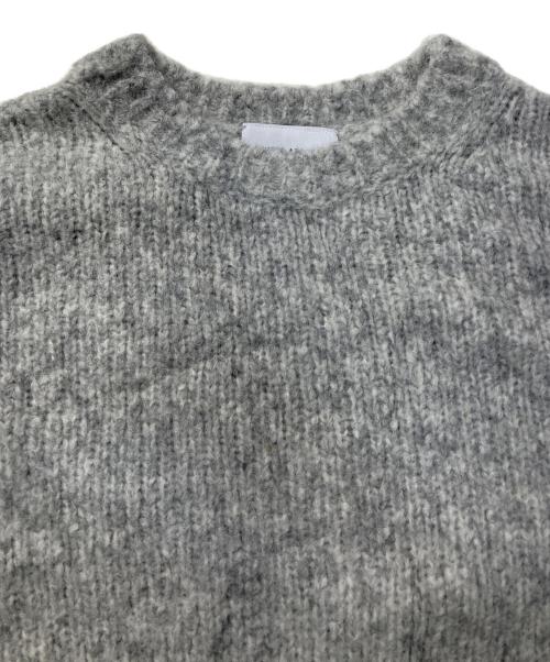 UNITED ARROWS（ユナイテッドアローズ）UNITED ARROWS (ユナイテッドアローズ) フラッフィクルーネックニット グレー サイズ:サイズ表記なしの古着・服飾アイテム